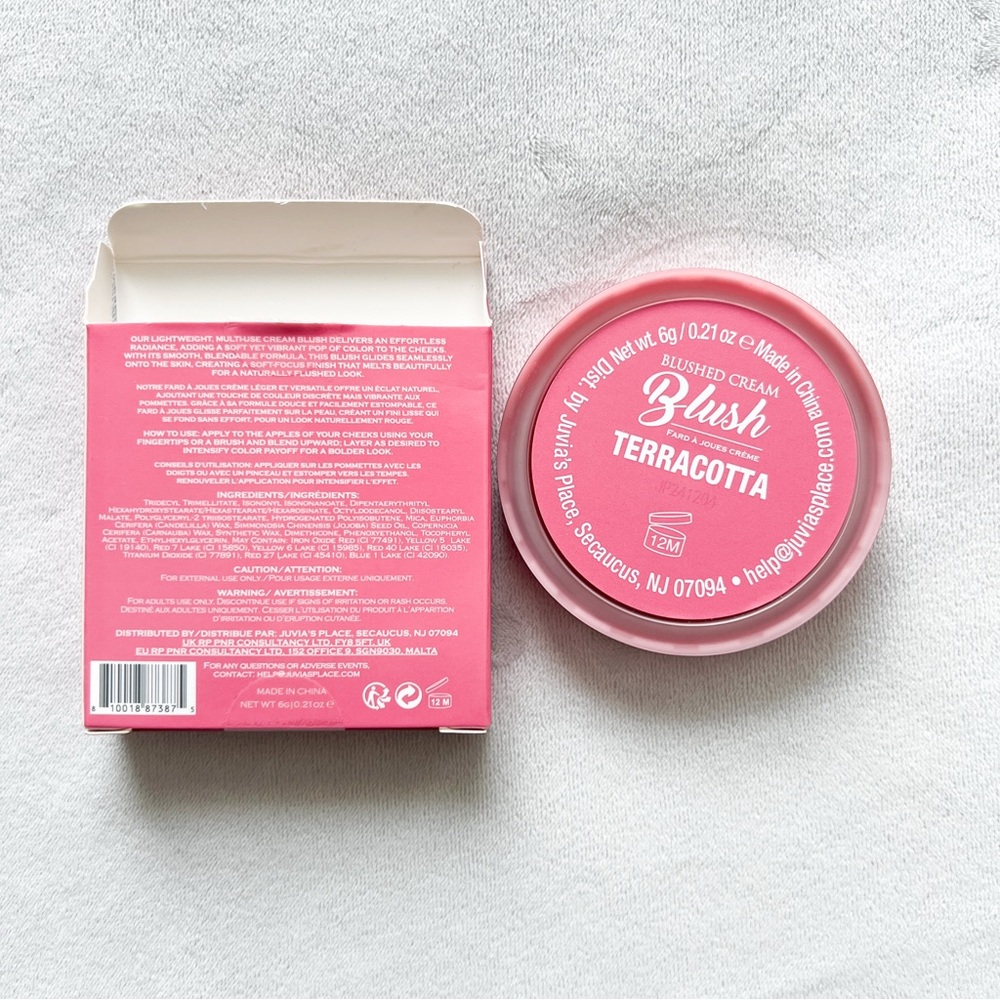 SOLD. Juvia's Place Blushed Cream Blush in Terracotta Red - Picture 3 of 3